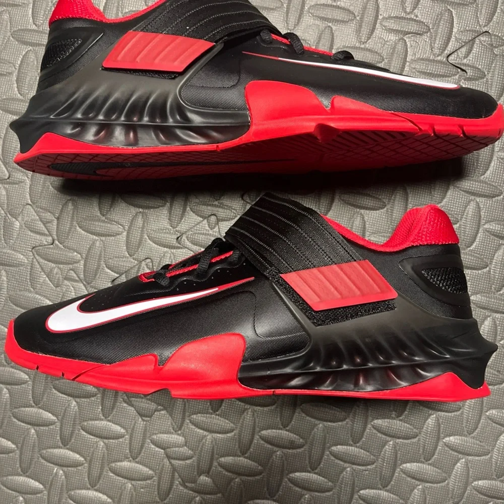 Nike Savaleos Weightlifting Shoes Black Red CV5708-002 Men's 10.5 NEW - Picture 2 of 10